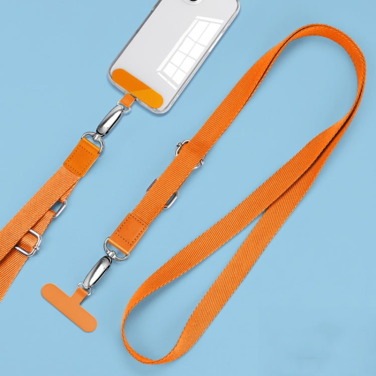 Handy Messenger Lanyard verstellbarer breiter Halsriemen, Matcha Grün, Edelstein Blau, Dunkellila, Orange, Silber, Klassisch Schwarz