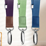 Handy Messenger Lanyard verstellbarer breiter Halsriemen, Matcha Grün, Edelstein Blau, Dunkellila, Orange, Silber, Klassisch Schwarz