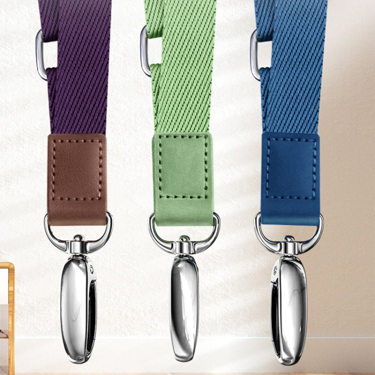 Handy Messenger Lanyard verstellbarer breiter Halsriemen, Matcha Grün, Edelstein Blau, Dunkellila, Orange, Silber, Klassisch Schwarz