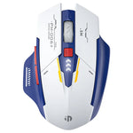 Inphic F9 Mecha Kabellose Maus, Ladefähige Büro-Gaming-Maus, F9 Mecha