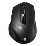 Inphic DR01 Bluetooth 3 Modi kabellose Maus Aufladbar Leise Büro Spiel Laptop Computer Heimgebrauch, DR01 (Schwarz)
