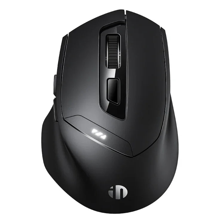 Inphic DR01 Bluetooth 3 Modi kabellose Maus Aufladbar Leise Büro Spiel Laptop Computer Heimgebrauch, DR01 (Schwarz)