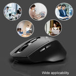 Inphic DR01 Bluetooth 3 Modi kabellose Maus Aufladbar Leise Büro Spiel Laptop Computer Heimgebrauch, DR01 (Schwarz)
