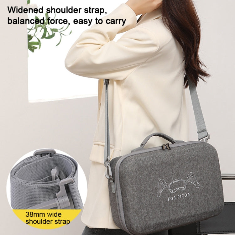 Für PICO 4 VR Integrierte Aufbewahrungstasche Messenger Bag Hartschalen-Schutzbox, Für PICO 4 Hartschalen-Tasche
