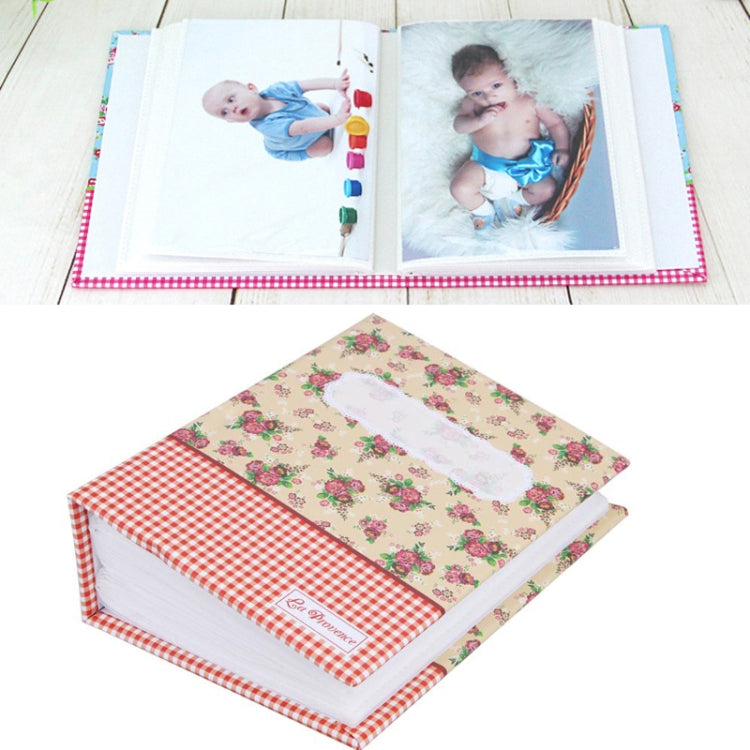6 Zoll 100 Blatt 4R Kleines Blumenmuster Taschen-Fotoalbum