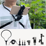 TUYU Kamera Nackenhalter Handy Brustgurt Halterung Für Videoaufnahmen//POV, Standard (Schwarz), Standard (Blau), Mit Handyclip (Schwarz), Mit Handyclip (Blau), Vertikale Aufnahme (Schwarz), Vertikale Aufnahme (Blau), Vertikal + Handyclip (Schwarz)
