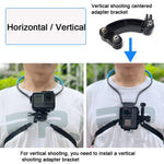 TUYU Kamera Nackenhalter Handy Brustgurt Halterung Für Videoaufnahmen//POV, Standard (Schwarz), Standard (Blau), Mit Handyclip (Schwarz), Mit Handyclip (Blau), Vertikale Aufnahme (Schwarz), Vertikale Aufnahme (Blau), Vertikal + Handyclip (Schwarz)