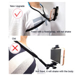 TUYU Kamera Nackenhalter Handy Brustgurt Halterung Für Videoaufnahmen//POV, Standard (Schwarz), Standard (Blau), Mit Handyclip (Schwarz), Mit Handyclip (Blau), Vertikale Aufnahme (Schwarz), Vertikale Aufnahme (Blau), Vertikal + Handyclip (Schwarz)