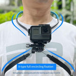 TUYU Kamera Nackenhalter Handy Brustgurt Halterung Für Videoaufnahmen//POV, Standard (Schwarz), Standard (Blau), Mit Handyclip (Schwarz), Mit Handyclip (Blau), Vertikale Aufnahme (Schwarz), Vertikale Aufnahme (Blau), Vertikal + Handyclip (Schwarz)