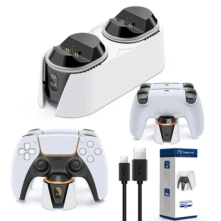 Für PS5 Gamepad Kontakt Dual-Ladestation Gamepad-Ladegerät