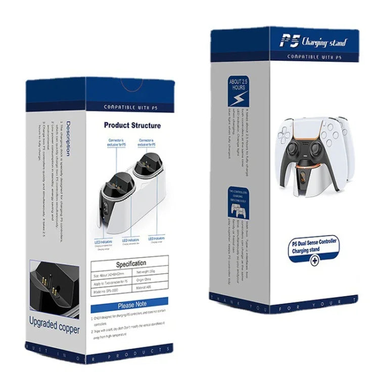 Für PS5 Gamepad Kontakt Dual-Ladestation Gamepad-Ladegerät