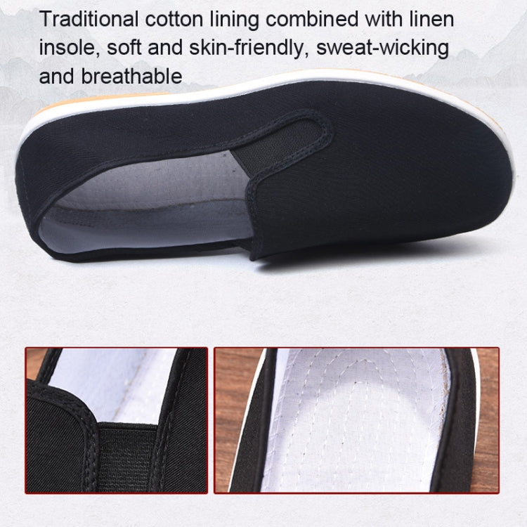 Herren Frühling und Sommer Atmungsaktive Slip-on Canvas Atmungsaktive Rutschfeste Arbeitsschuhe, 35, 36, 37, 38, 39, 40, 41, 42, 43, 44, 45