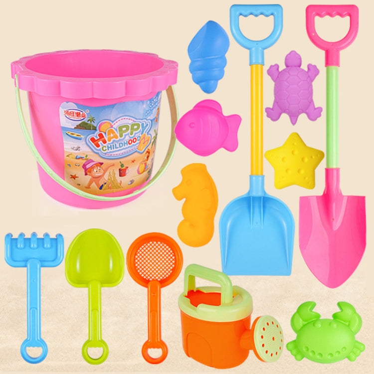 13 Stück/Set Kinder Strandspielzeug Set Große Sandschaufel Eimer Sandgrabwerkzeuge Sanduhr, Blauer Rundturm, Rosa Rundturm, Grüner Rundturm, Blauer Spitzen Eimer, Rosa Spitzen Eimer, Lila Spitzen Eimer, Blauer Quadratischer Turm, Rosa Quadratischer Turm