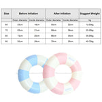Verdickter Outdoor Wassersport Kinder Schwimmring, 60cm, 70cm, 80cm, 90cm, 90cm mit Griff