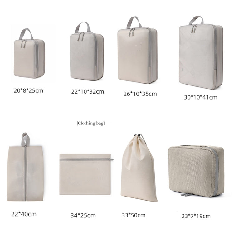 8-in-1 Kompressions-Packwürfel, erweiterbare Reisetaschen, Gepäckorganizer, 8-in-1