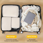 8-in-1 Kompressions-Packwürfel, erweiterbare Reisetaschen, Gepäckorganizer, 8-in-1