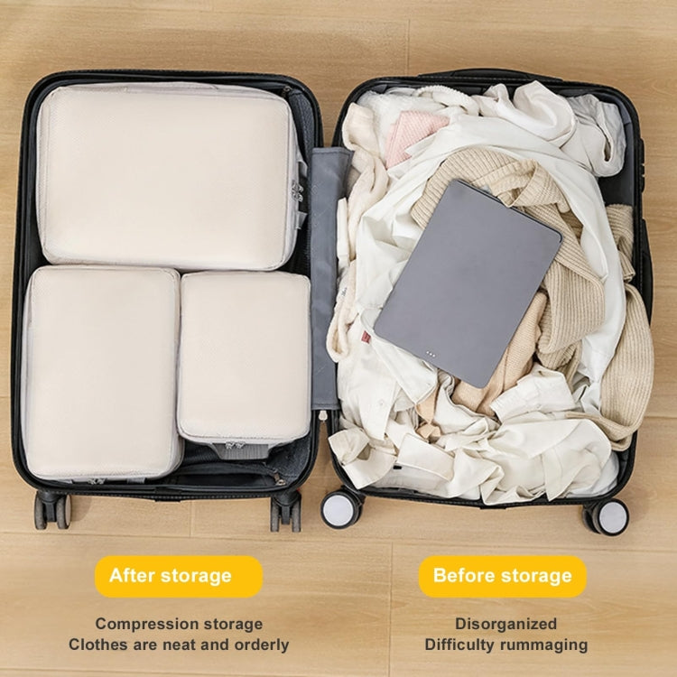 8-in-1 Kompressions-Packwürfel, erweiterbare Reisetaschen, Gepäckorganizer, 8-in-1