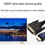 3m HDMI-zu-DVI 24+1P 1080P Zwei-Wege-HD-Kabel zum Anschluss von Computer an Monitor, HDMI zu DVI