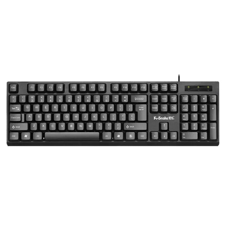 K-Snake K001 Kabelgebundene Tastatur-Maus-Set Desktop-Computertastatur, mit Maus, ohne Maus