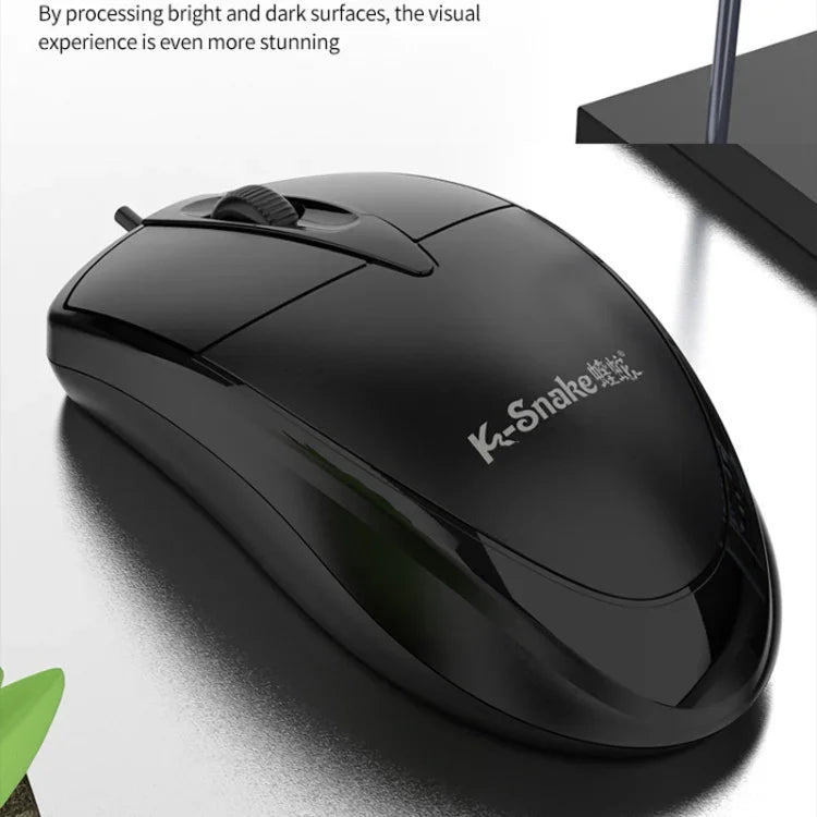 K-Snake K001 Kabelgebundene Tastatur-Maus-Set Desktop-Computertastatur, mit Maus, ohne Maus