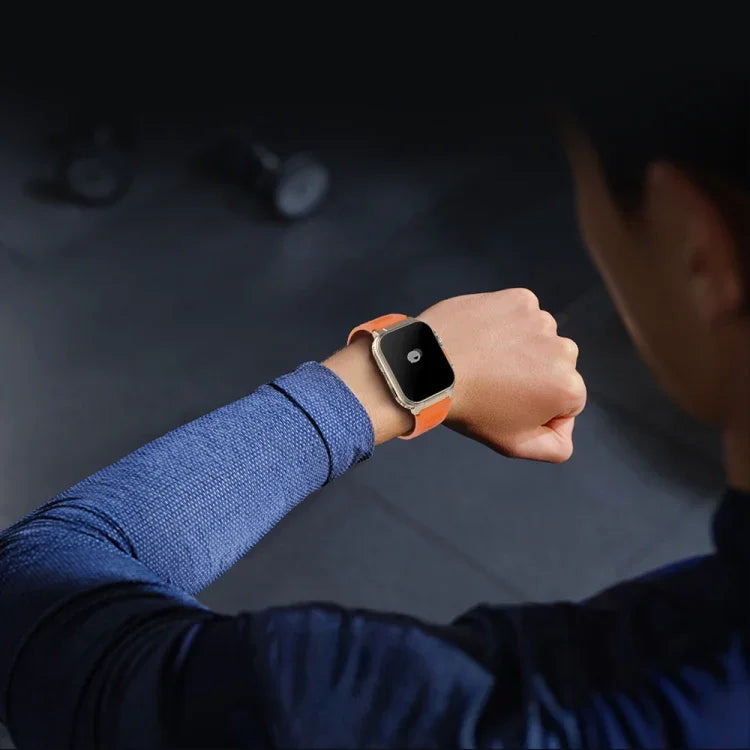 A70 1,96 Zoll Gesundheitsüberwachung Multifunktionale IP68 Wasserdicht Bluetooth-Smartwatch, Schwarz, Orange