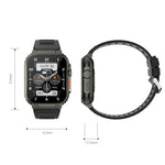 A70 1,96 Zoll Gesundheitsüberwachung Multifunktionale IP68 Wasserdicht Bluetooth-Smartwatch, Schwarz, Orange
