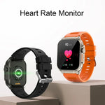 A70 1,96 Zoll Gesundheitsüberwachung Multifunktionale IP68 Wasserdicht Bluetooth-Smartwatch, Schwarz, Orange