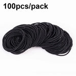 100 Stück/Packung Dehnbare Haaraccessoires Nylon Haarring Haarband Haargummi Stirnband