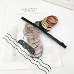 100 Stück/Packung Dehnbare Haaraccessoires Nylon Haarring Haarband Haargummi Stirnband