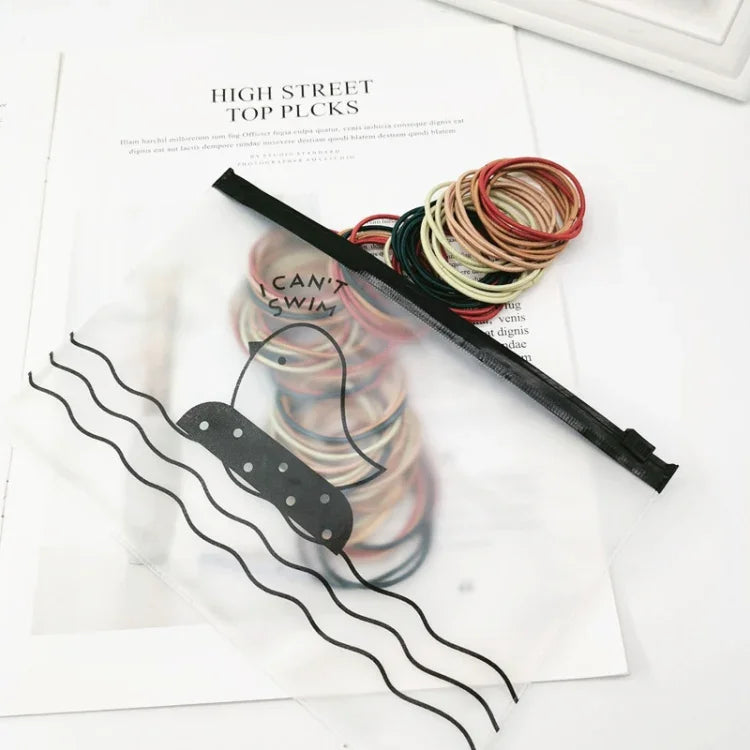 100 Stück/Packung Dehnbare Haaraccessoires Nylon Haarring Haarband Haargummi Stirnband