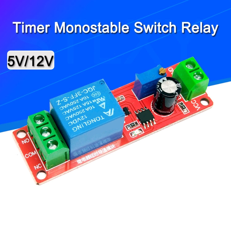 NE555 Zeitrelais Shield Zeitrelais Timer Steuerungsschalter Auto Relais, 5V, 12V