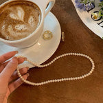 Damen Perlenkette Nischen-Temperament Retro Stapelbare Verschlüsse Knochenkette Schlichte Halskette