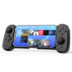 D6 Bluetooth-Gamepad mit Einziehmechanismus, Dual-Hall-Sensor (6-Achsen) für Android/iPhone/Switch, erhältlich in Schwarz, Weiß und Rot.
