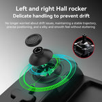 D6 Bluetooth-Gamepad mit Einziehmechanismus, Dual-Hall-Sensor (6-Achsen) für Android/iPhone/Switch, erhältlich in Schwarz, Weiß und Rot.
