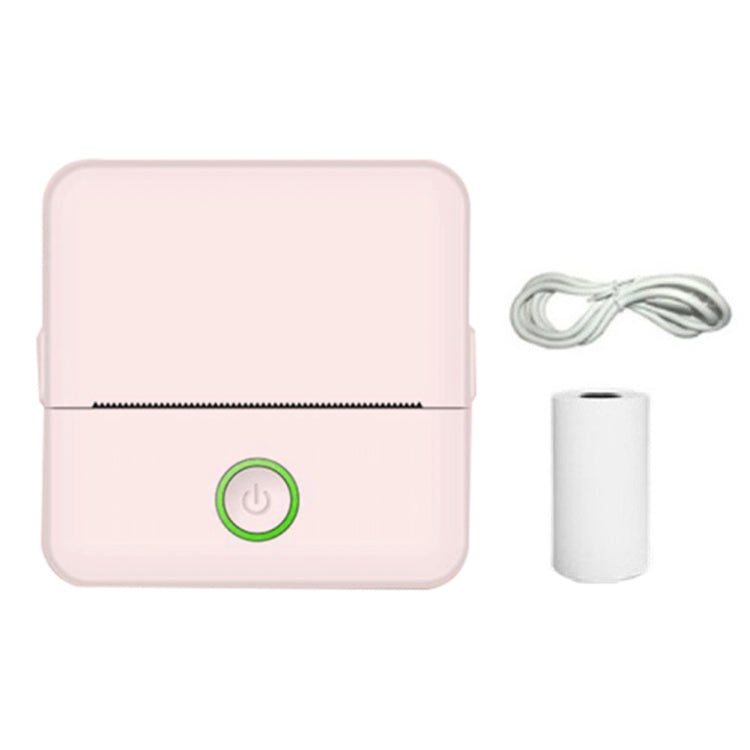 X6 200DPI Schüler Hausaufgaben Drucker Bluetooth tintenloser Taschen-Drucker, rosa Druckerpapier x1, weißes Druckerpapier x1, rosa Druckerpapier x5, weißes Druckerpapier x5, rosa Aufkleber x5, weiße Aufkleber x5, rosa 5 Druckerpapier+5 Aufkleber