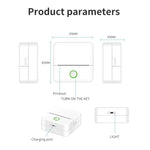 X6 200DPI Schüler Hausaufgaben Drucker Bluetooth tintenloser Taschen-Drucker, rosa Druckerpapier x1, weißes Druckerpapier x1, rosa Druckerpapier x5, weißes Druckerpapier x5, rosa Aufkleber x5, weiße Aufkleber x5, rosa 5 Druckerpapier+5 Aufkleber
