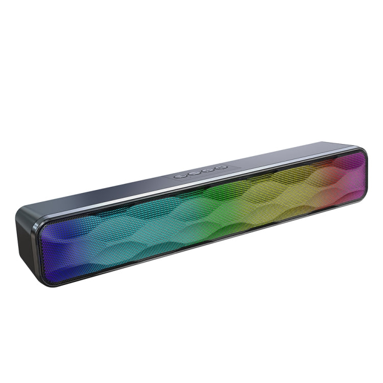 RGB bunter Beleuchtungseffekt Desktop langer USB kabelloser Bluetooth-Lautsprecher, Q6