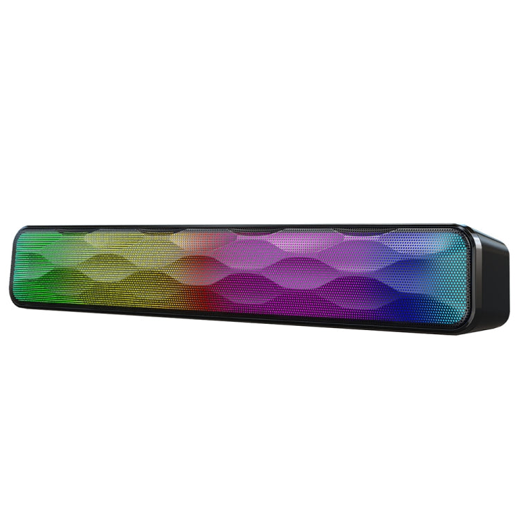 RGB bunter Beleuchtungseffekt Desktop langer USB kabelloser Bluetooth-Lautsprecher, Q6