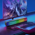 RGB bunter Beleuchtungseffekt Desktop langer USB kabelloser Bluetooth-Lautsprecher, Q6