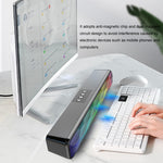 RGB bunter Beleuchtungseffekt Desktop langer USB kabelloser Bluetooth-Lautsprecher, Q6
