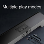 RGB bunter Beleuchtungseffekt Desktop langer USB kabelloser Bluetooth-Lautsprecher, Q6