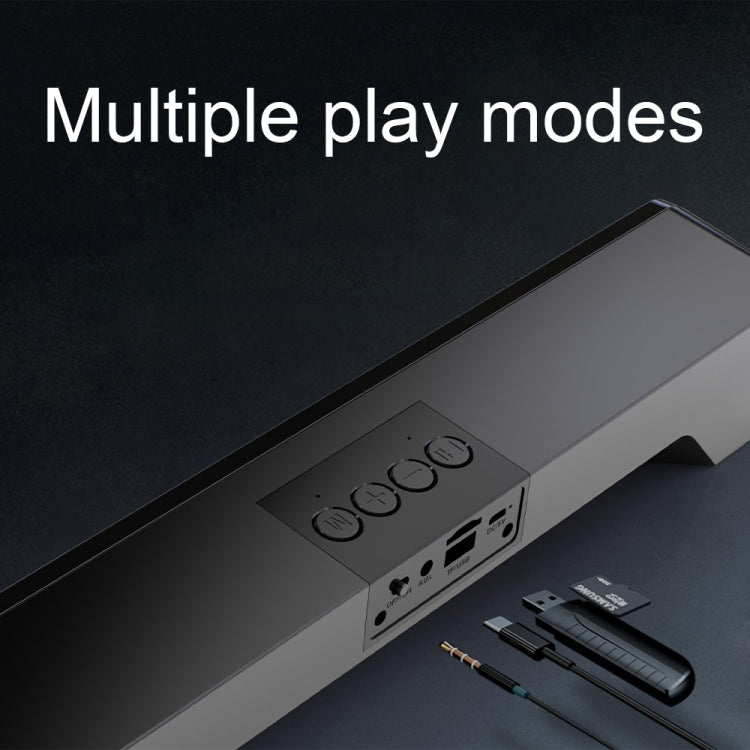 RGB bunter Beleuchtungseffekt Desktop langer USB kabelloser Bluetooth-Lautsprecher, Q6