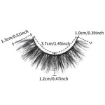 7 Paar/Box Künstliche Wimpern, natürlich voluminös, 3D-Nerz-Look, verlängern die Wimpern, M390