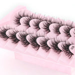 7 Paar/Box Künstliche Wimpern, natürlich voluminös, 3D-Nerz-Look, verlängern die Wimpern, M390