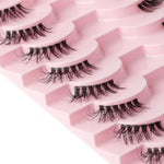10 Paar/Box Halbwimpern mit transparenten Stielen, Natura Extension Lashes, Y1001, Y1002, Y1003, Y1004, Y1005, Y1006, Y1007, Y1008, Y1009, Y1011