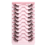 10 Paar/Box Halbwimpern mit transparenten Stielen, Natura Extension Lashes, Y1001, Y1002, Y1003, Y1004, Y1005, Y1006, Y1007, Y1008, Y1009, Y1011