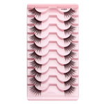 10 Paar/Box Halbwimpern mit transparenten Stielen, Natura Extension Lashes, Y1001, Y1002, Y1003, Y1004, Y1005, Y1006, Y1007, Y1008, Y1009, Y1011
