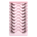 10 Paar/Box Halbwimpern mit transparenten Stielen, Natura Extension Lashes, Y1001, Y1002, Y1003, Y1004, Y1005, Y1006, Y1007, Y1008, Y1009, Y1011