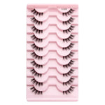 10 Paar/Box Halbwimpern mit transparenten Stielen, Natura Extension Lashes, Y1001, Y1002, Y1003, Y1004, Y1005, Y1006, Y1007, Y1008, Y1009, Y1011