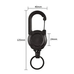 Flexible Kletterrucksack-Schnalle, einziehbarer Schlüsselanhänger mit Ausweisrolle, Sport-Schlüsselanhänger, flexibel